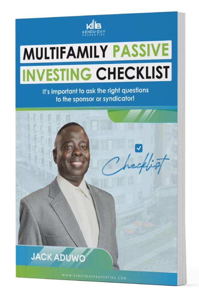 multifamily passive investing checklist